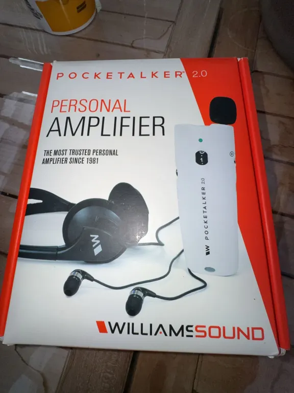 Williams Sound Pocketalker 2.0 Personal Amplifier with Headphones and Earbuds