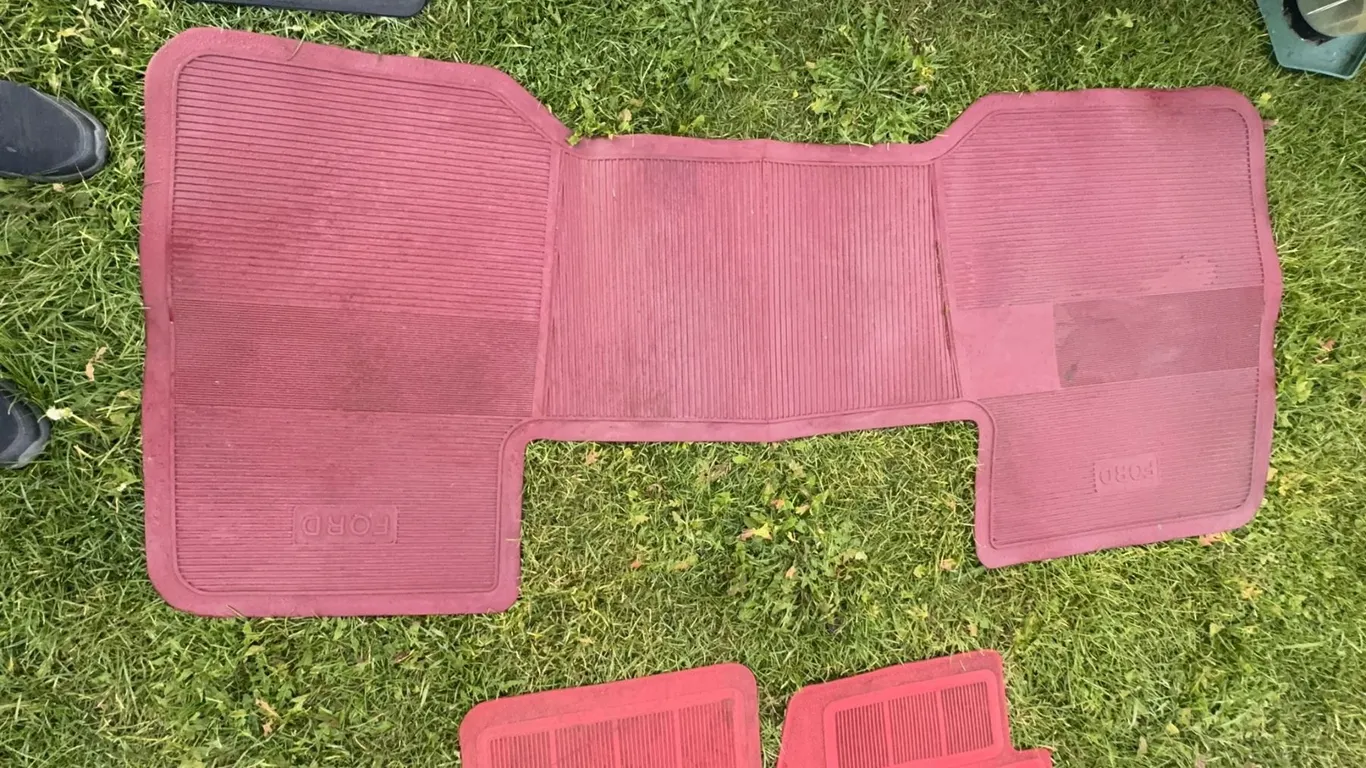 1966 Ford Truck Camper Special Parts Lot With Red Rubber Mats, Trim, Dash and More