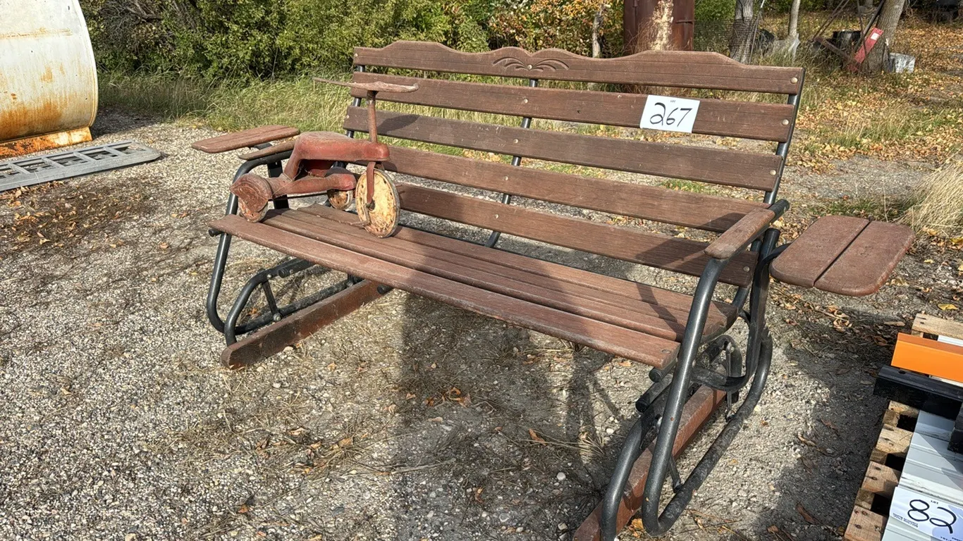 Porch glider bench