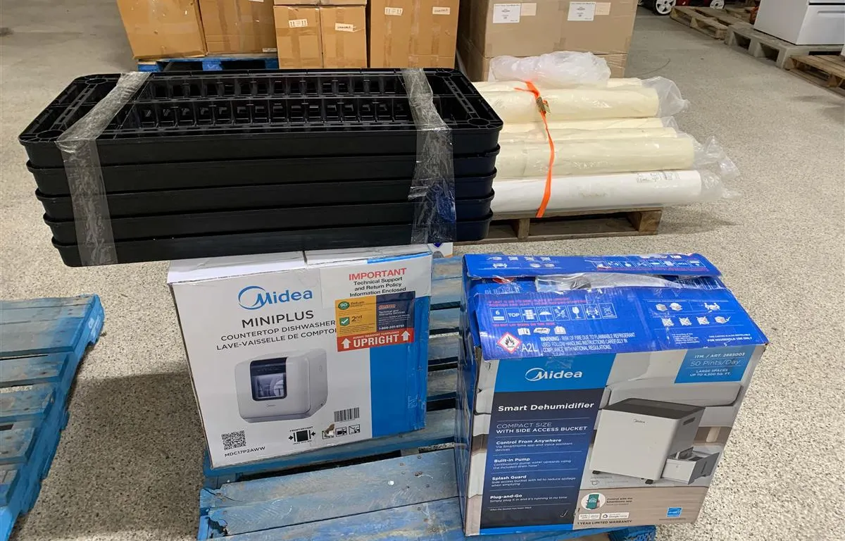 Midea Dehumidifier, Dishwasher & Plastic Shelf Pieces
UNRESERVED