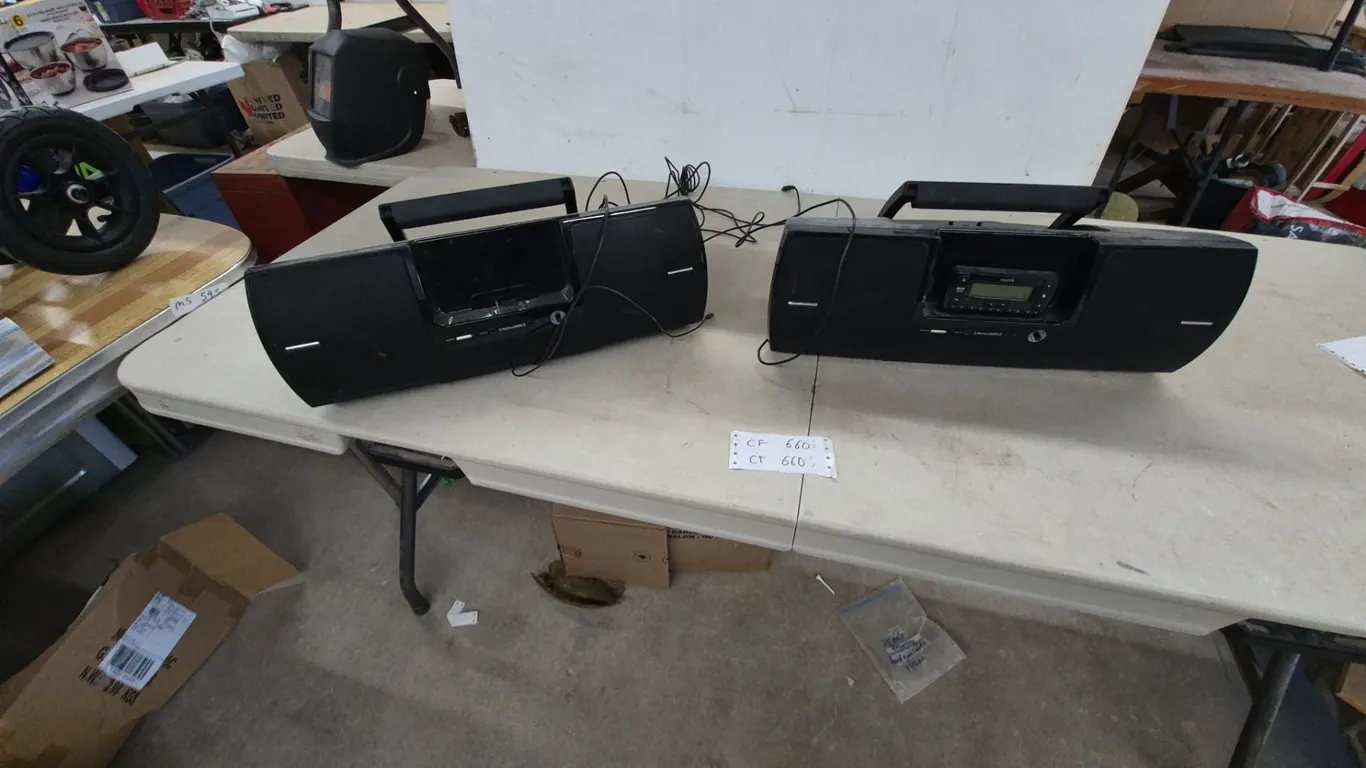 Two SiriusXM Satellite Radio Boomboxes
