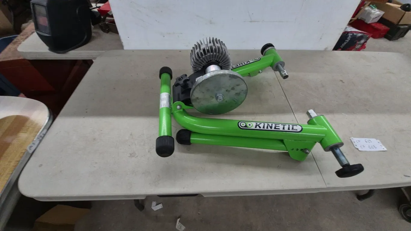 Kinetic Bike Trainer with Resistance Unit and Adjustable Stand