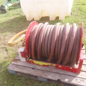 Nordic International 12V Retractable Hose Reel with Approx. 150' Rubber Hose