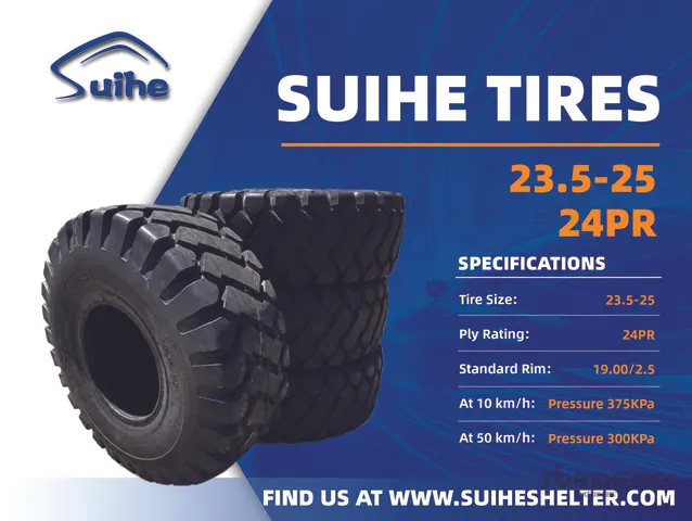 Quantity of (4) 2026 Suihe T23.5 23.5x25 Tires (Unused)