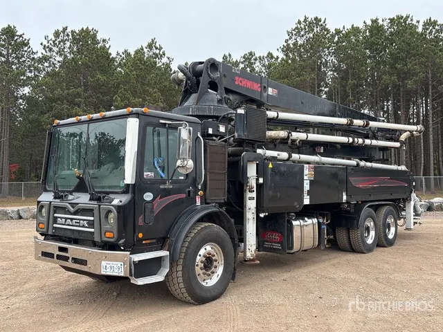 2018 Schwing S36X 115 ft on 2018 Mack MRU613 6x4 Concrete Pump Truck