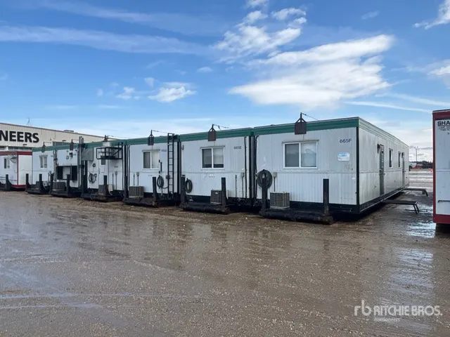 2001 Atco 6 Unit 54 ft 27 Person Skid-Mounted Mobile Camp