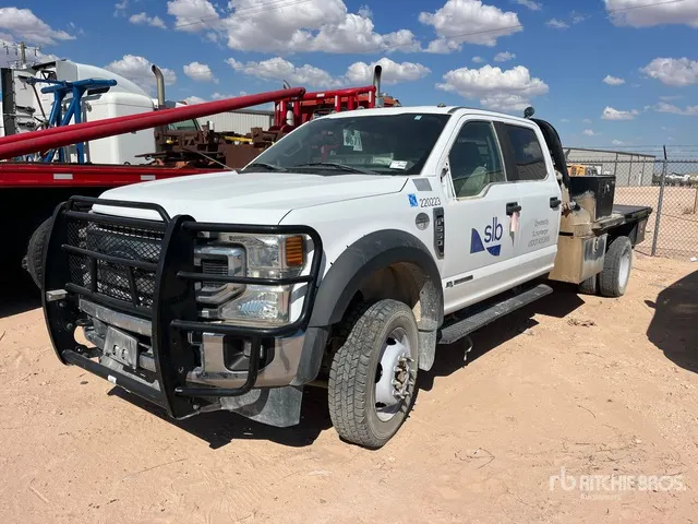 2022 Ford F-550 XL 4x4 Crew Cab Flatbed Truck (Inoperable)