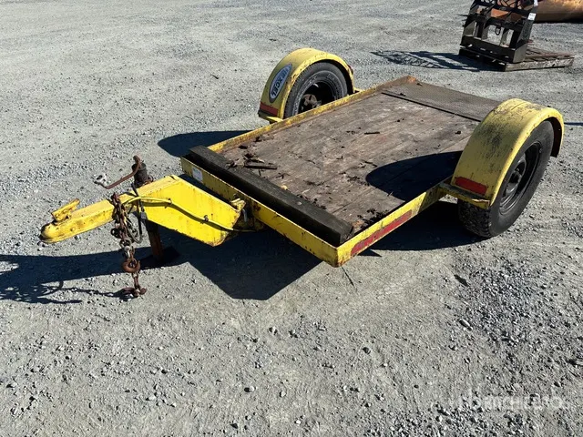 1988 Ubilt 8 ft S/A Tilt Deck Trailer