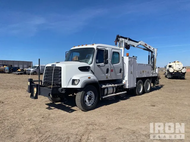 2014 IMT 5200R 8100 lb Knuckle Boom on 2014 Freightliner 108SD 108SB 6x4 Crew Cab Boom Truck