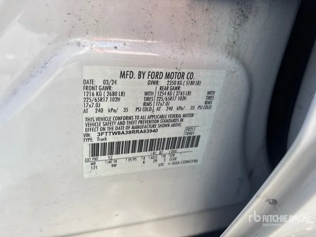 2024 Ford Maverick XL 4x2 Crew Cab Hybrid Pickup