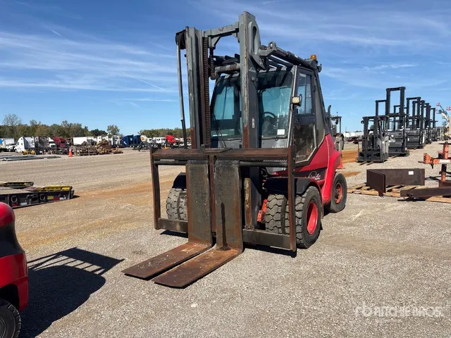 2012 Linde H80D 16000 lb Pneumatic Tire Forklift