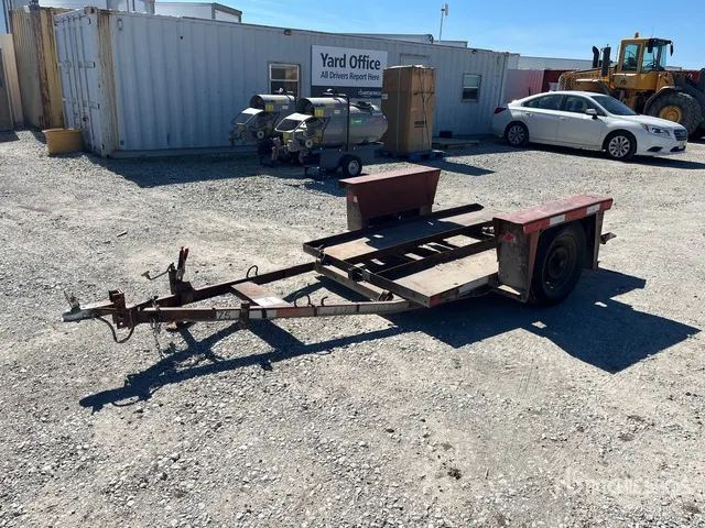 1981 Ditch Witch 14 ft S/A Tilt Deck Trailer