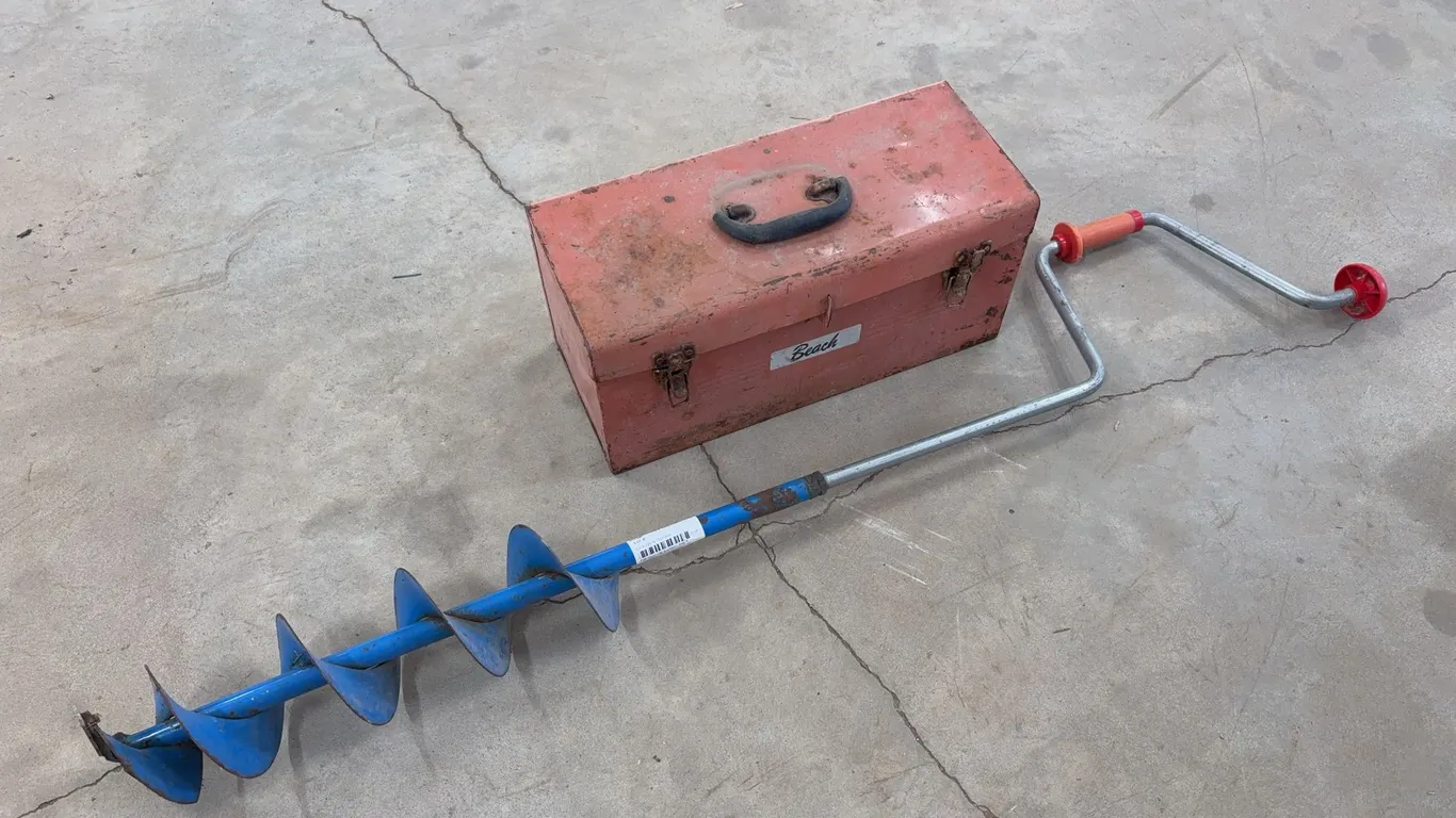 Ice Auger & Tool Box