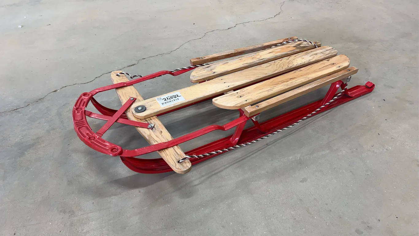 Vintage Wood & Metal Sleigh