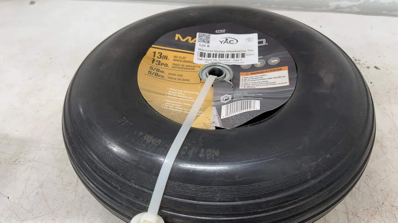 Max Load No-Flat Wheelbarrow Tire