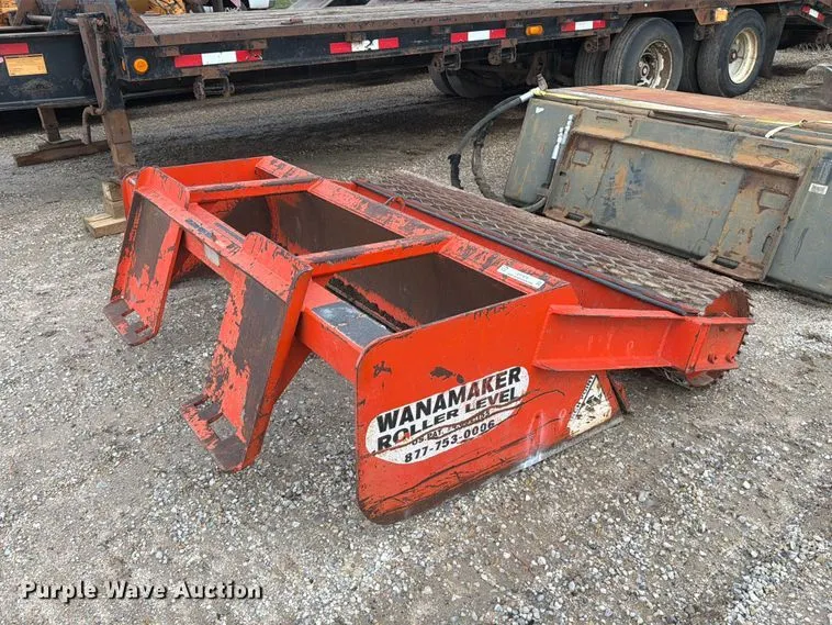 Wanamaker 6600 skid steer roller level
