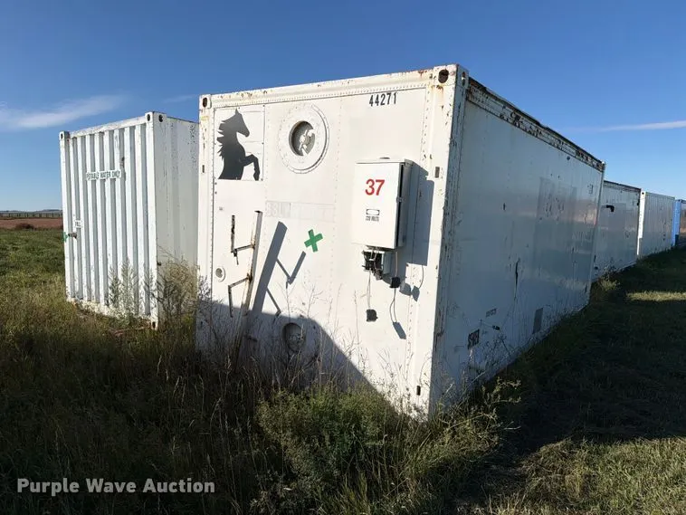 (2) portable restrooms container