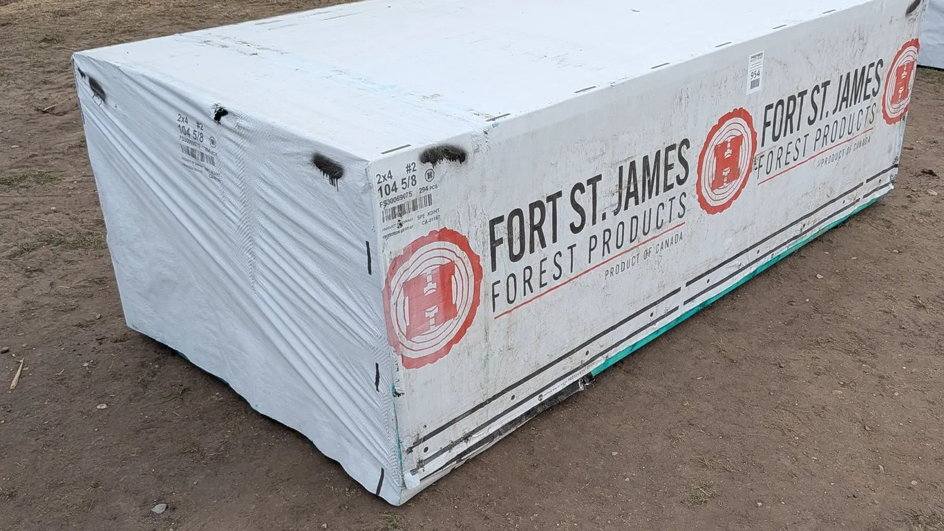 (294) Unused 2"x4"x104-5/8" SPF Boards