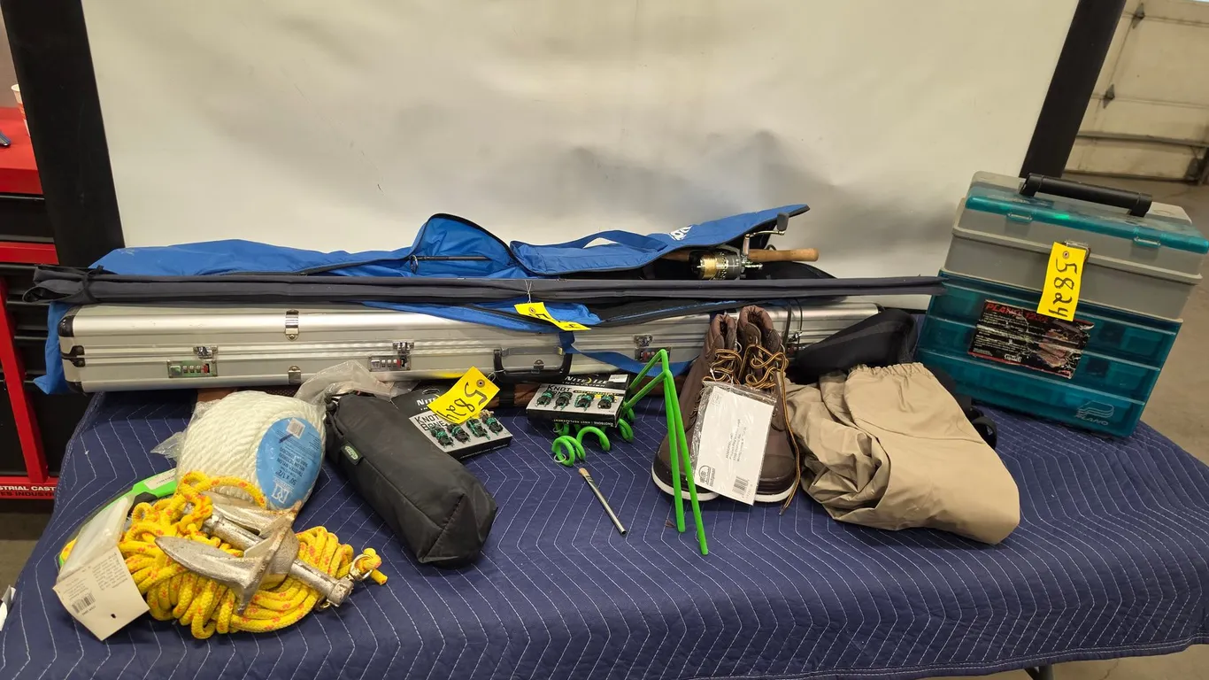 Plano Tackle Box & Fishing Gear Assortment