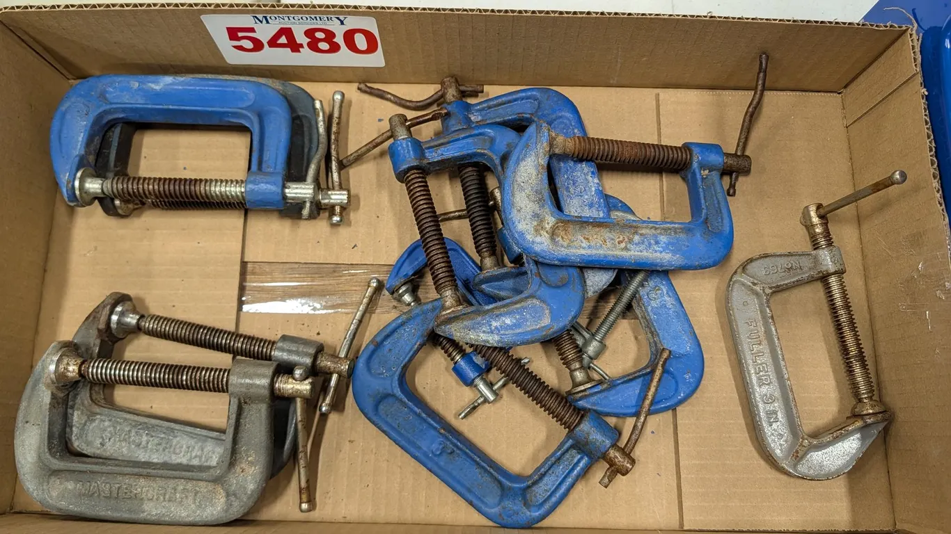 Assorted C-Clamps Mastercraft Fuller Powerfist