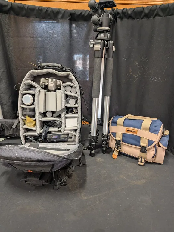 Nikon F80 Camera, Sony Handycam & Tripod