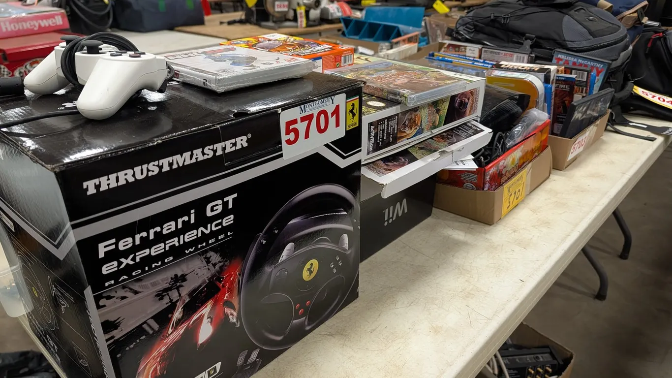 Thrustmaster Wheel, PS3, Wii, & Games