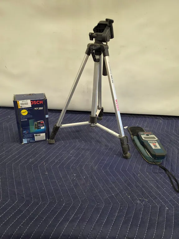 Bosch Wall Scanner, Tripod, And Laser Level