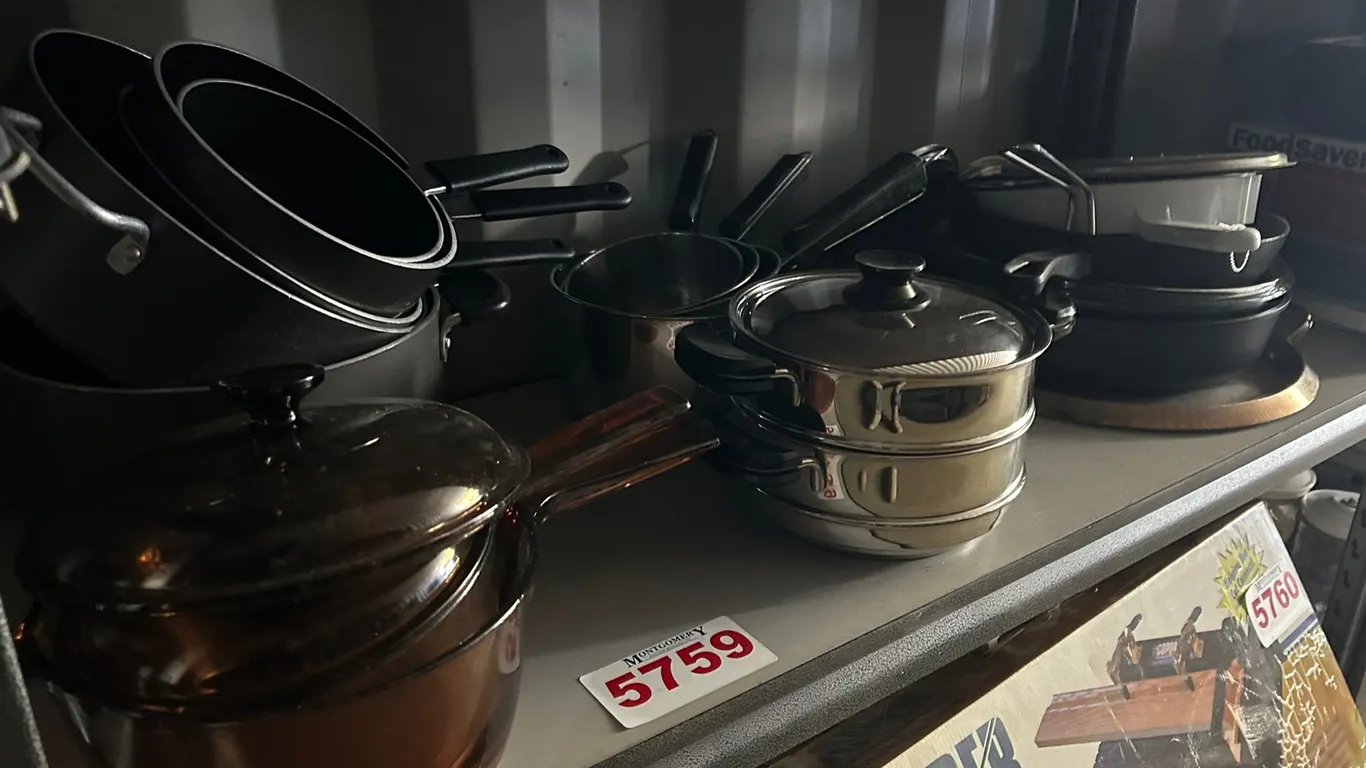 Assorted Cookware Pots And Pans