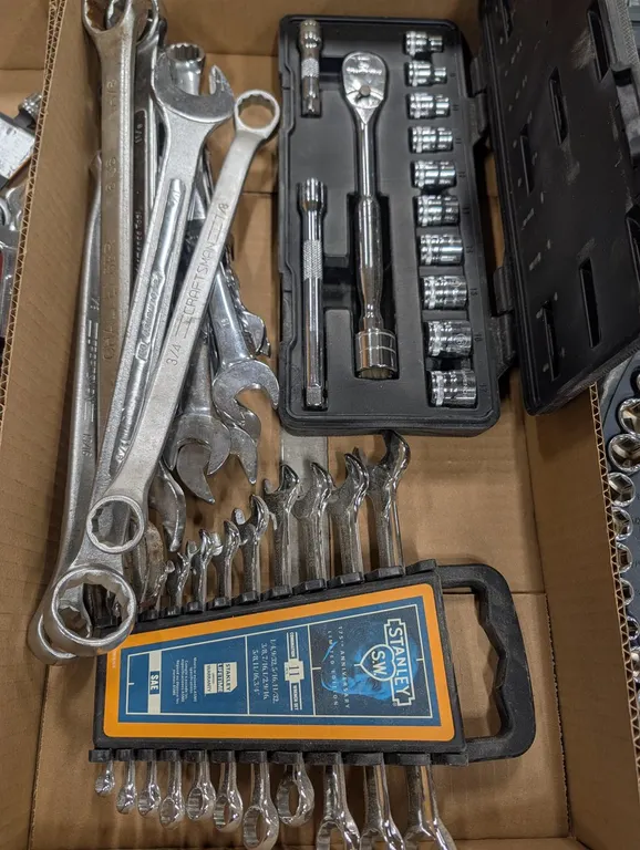 Stanley Wrench Set And Assorted Tools