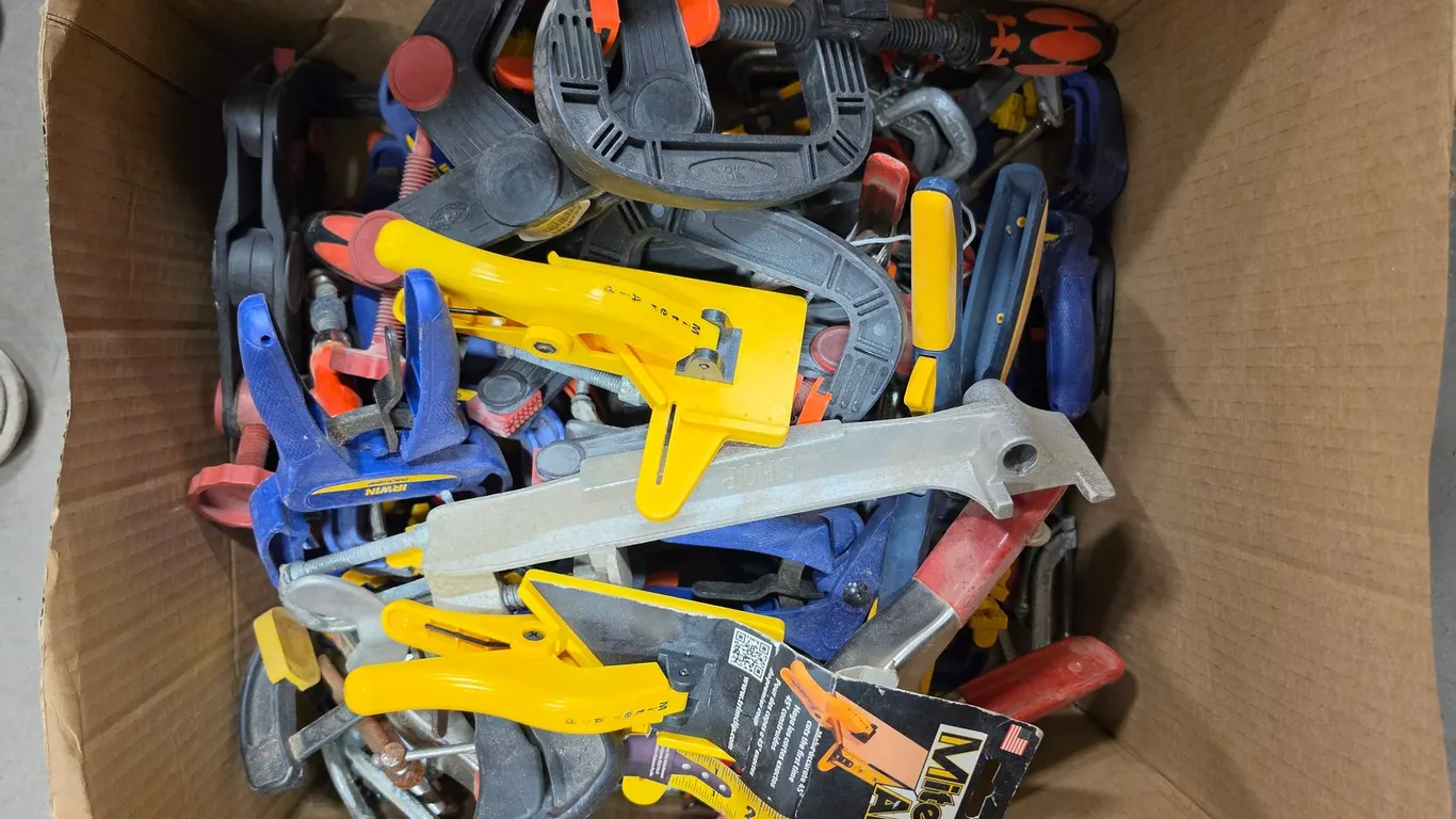 Assorted Clamps And Hand Tools