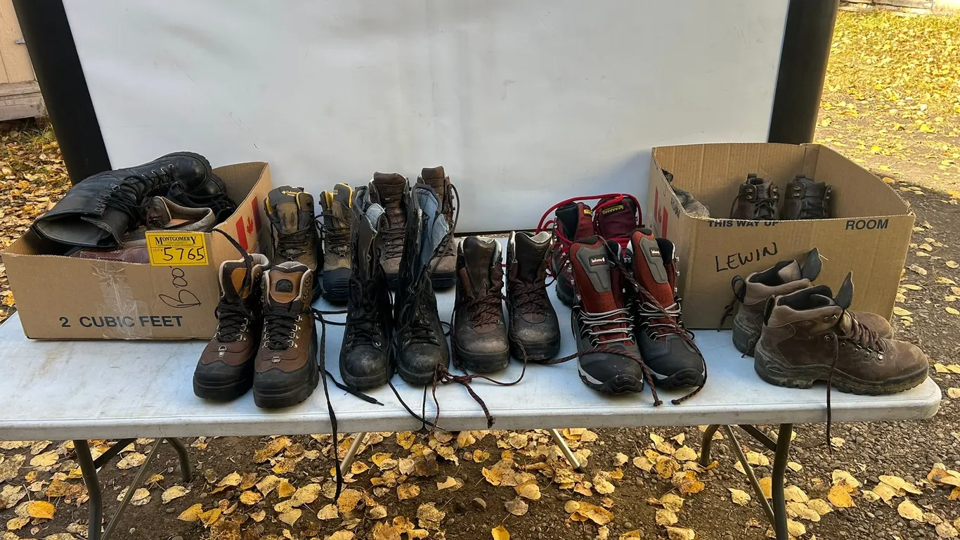 Assorted Hiking And Work Boots