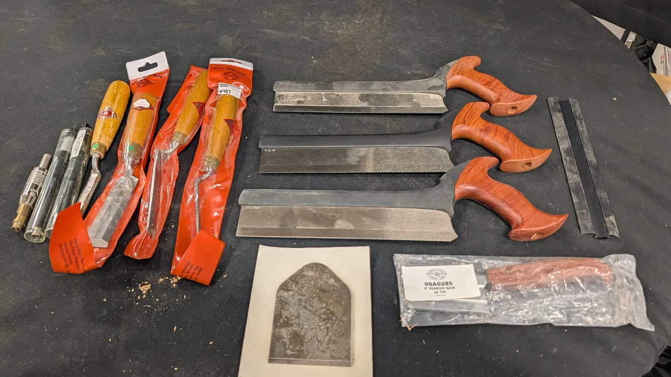 Henry Taylor Tools, Veritas Saws, Leather Apron