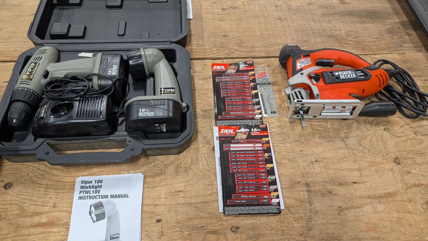 Viper Drill Set And Black & Decker Jig Saw