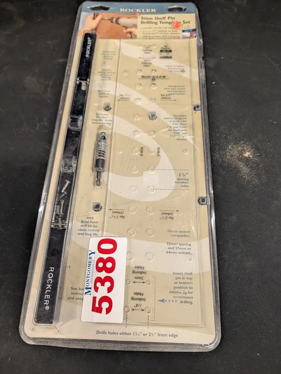 Rockler 5mm Shelf Pin Drilling Template Set