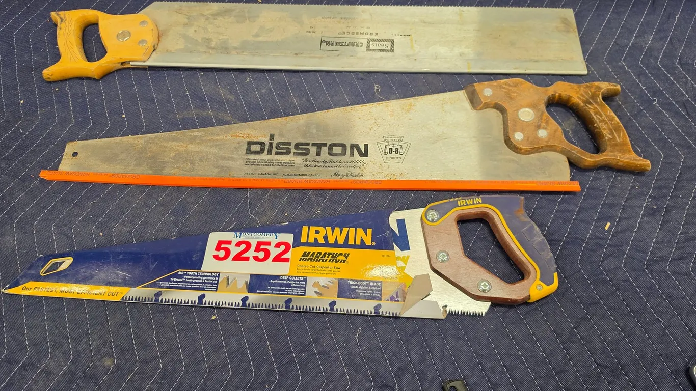 Assorted Handsaws Craftsman Disston Irwin