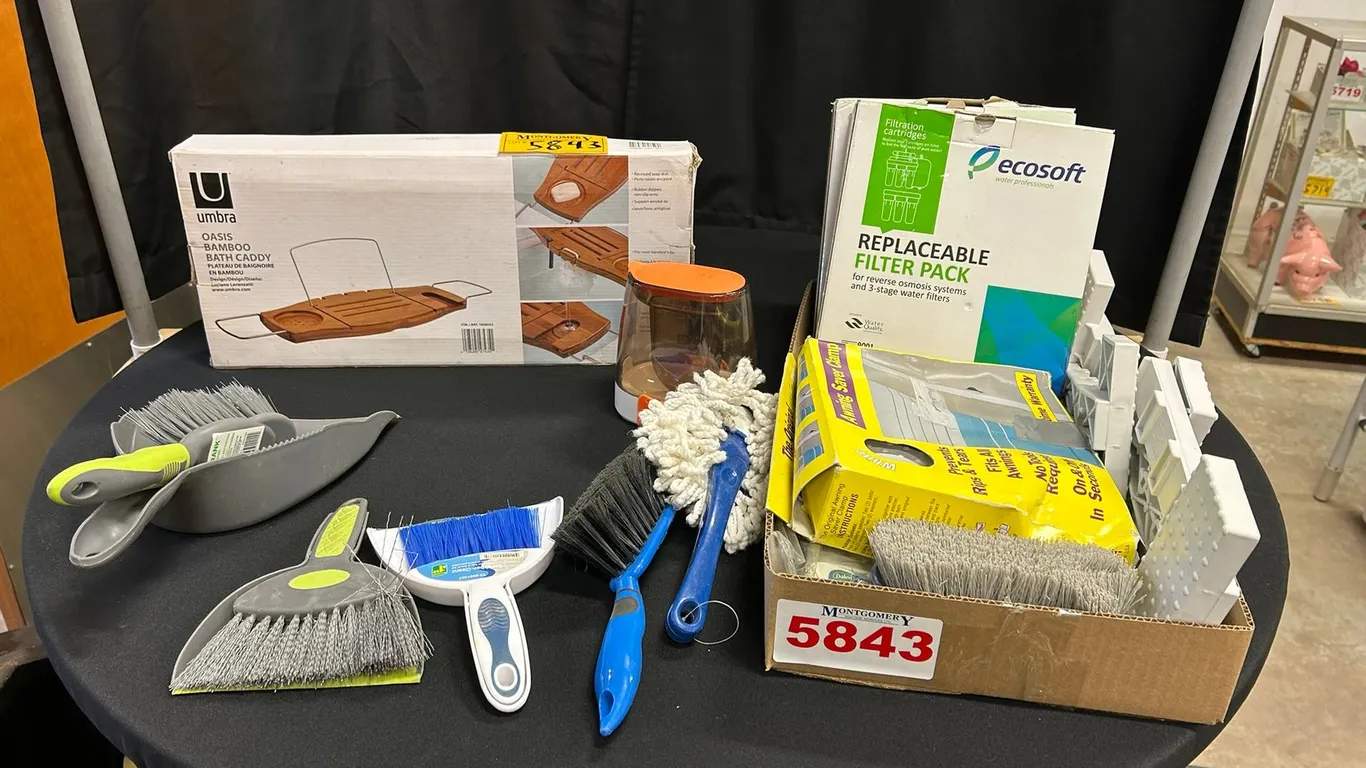 Umbra Bath Caddy, Ecosoft Filters, Cleaning Tools