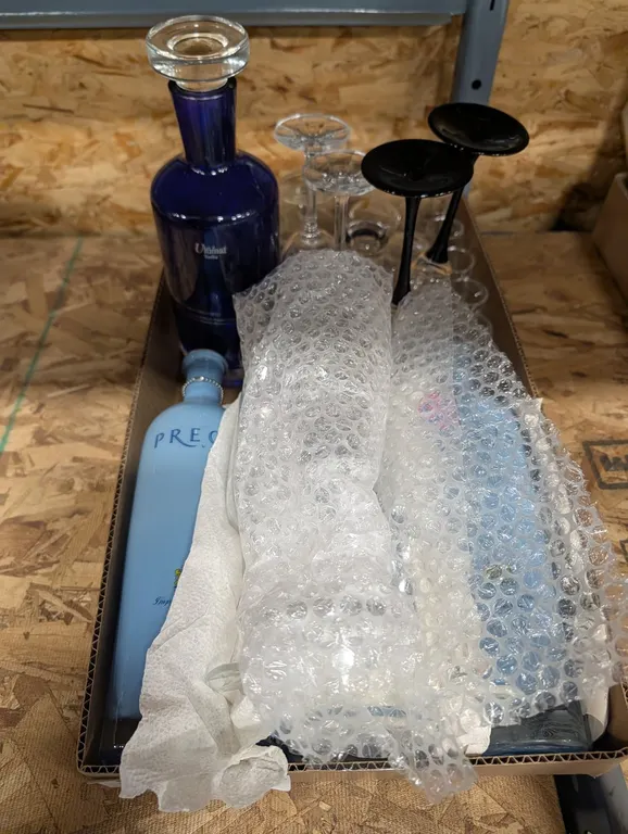 Ultimat & Precious Vodka Bottles w/ Stemware