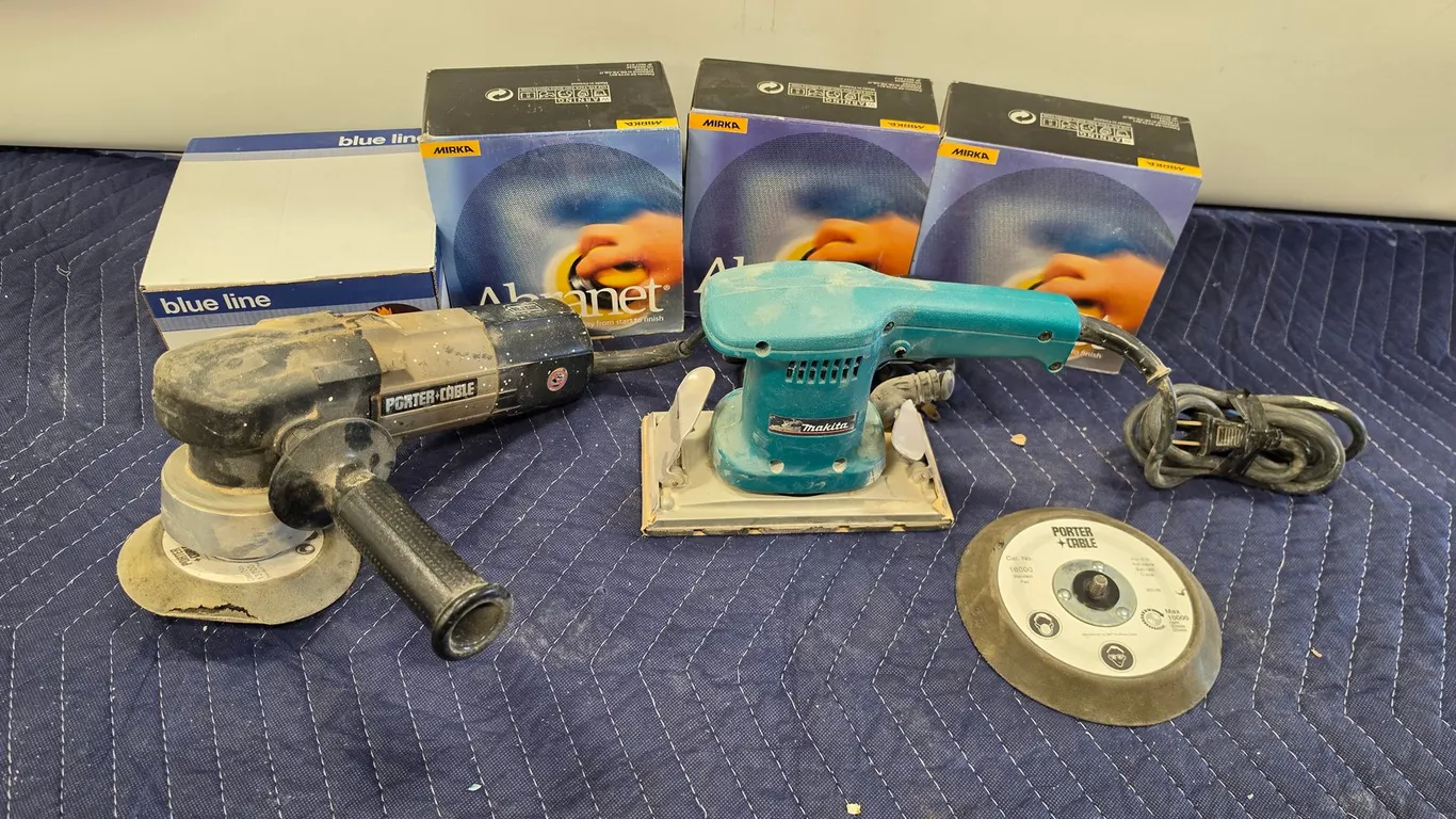 Makita & Porter-Cable Sanders w/ Abranet Discs