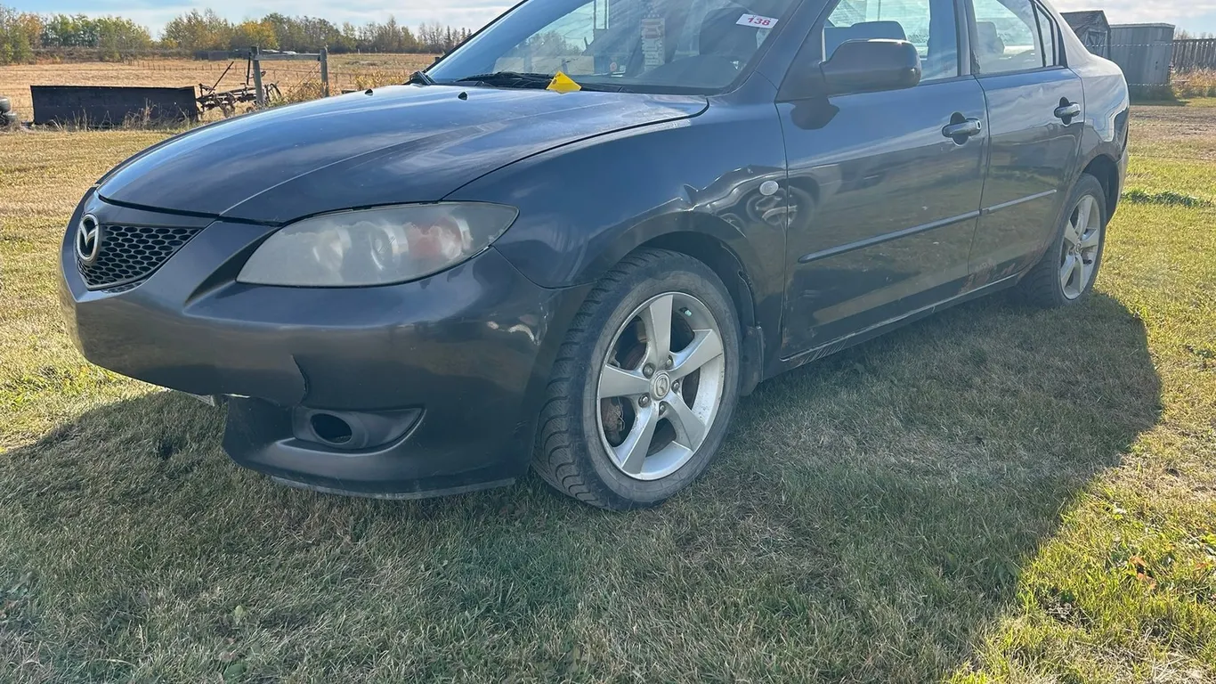 2006 Mazda 3 Sedan, 2.0L Gas Eng. Manual Transmission (Third Gear Not Great), 314,936 KM Showing VIN JM1BK123961543303