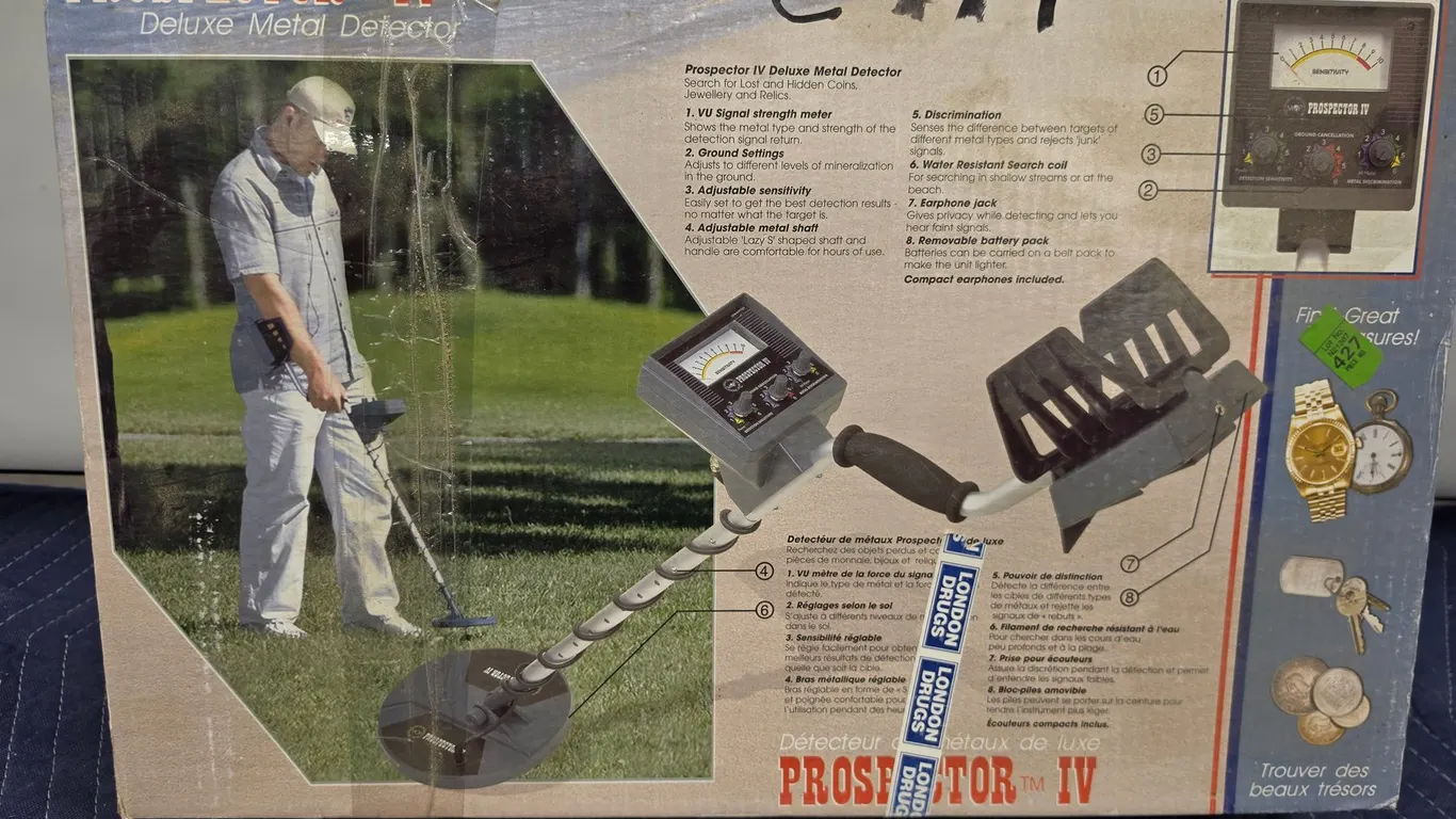 Prospector IV Deluxe Metal Detector