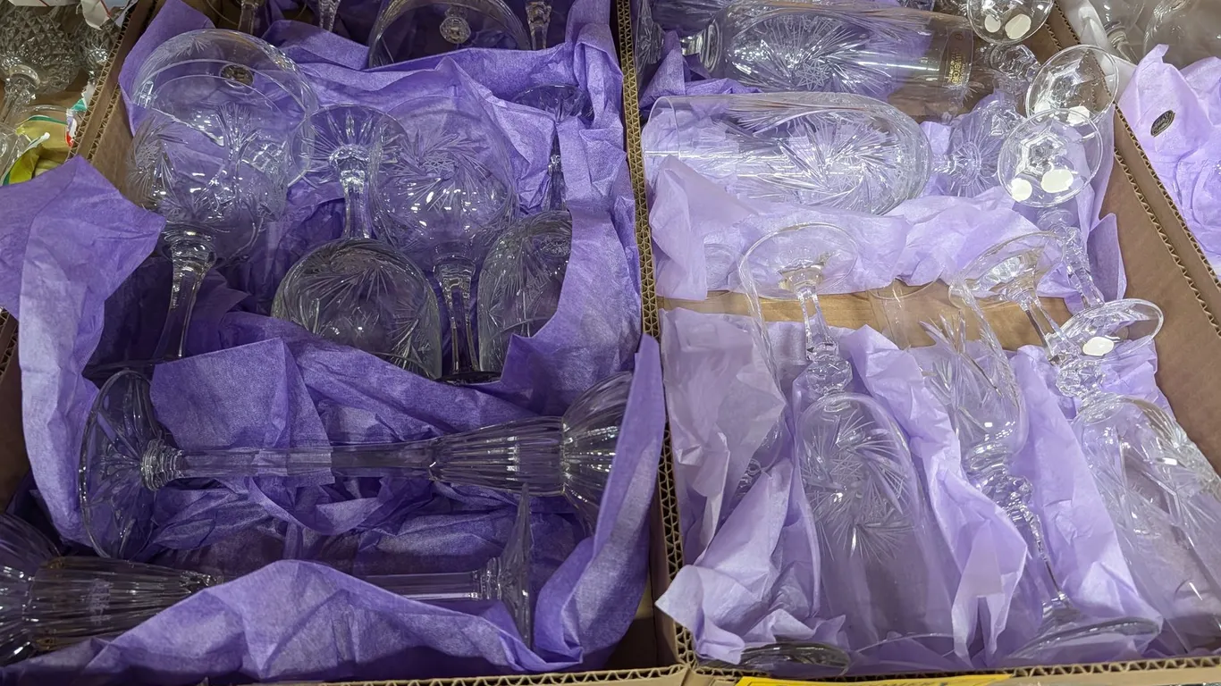 Assorted Crystal Stemware