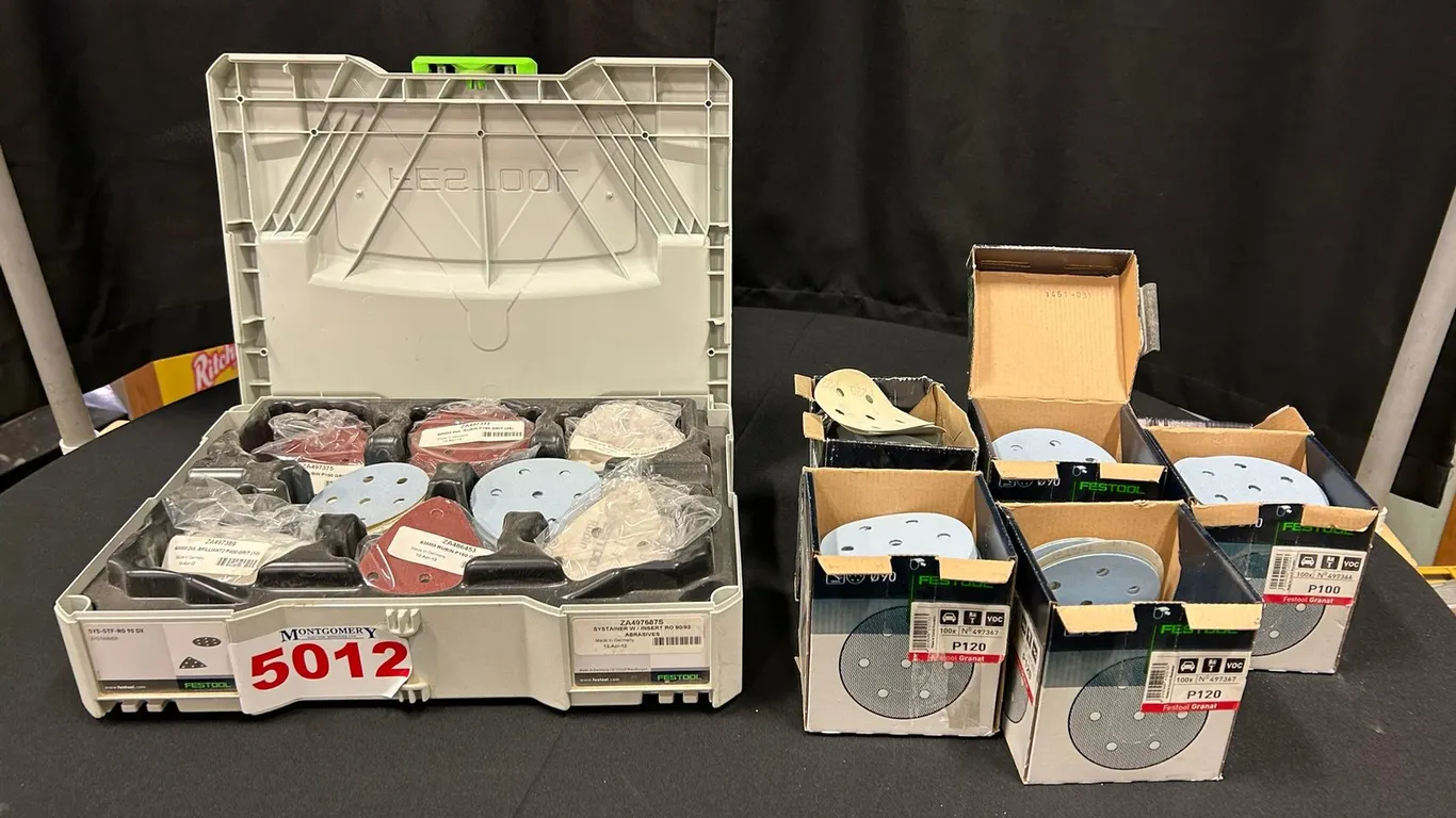Festool Systainer w/ Assorted Abrasives