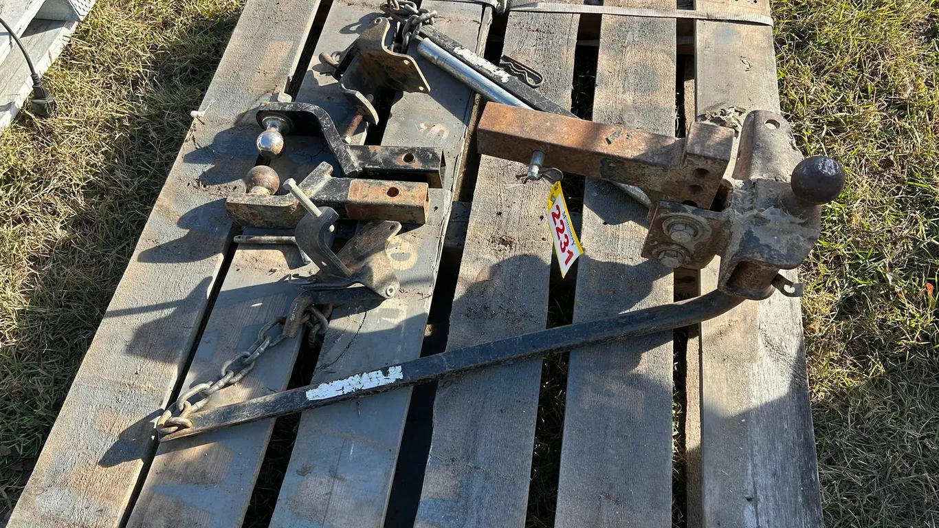 Assorted Towing Hitches And Hardware