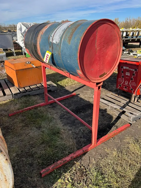 Metal Drum On Stand