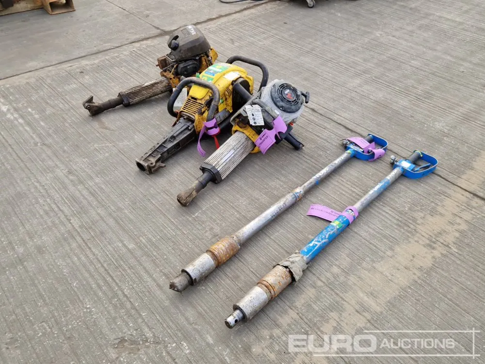 Petrol Hand Held Breaker (3 of), Pneumatic Scabbler (2 of)