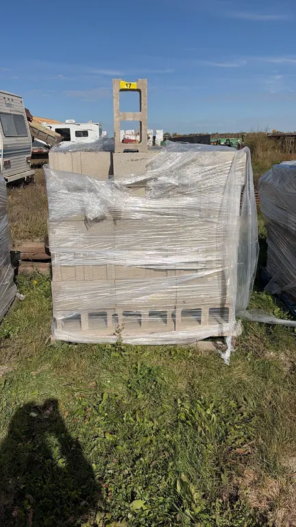Pallet of Cinder Blocks