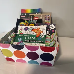 Adult Coloring Basket