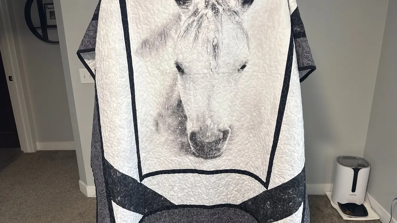 Hand Sewn Horse Quilt