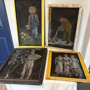 (4) Pieces of Folk Art