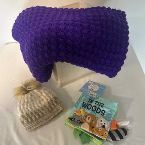 Knit Hat and Blanket
